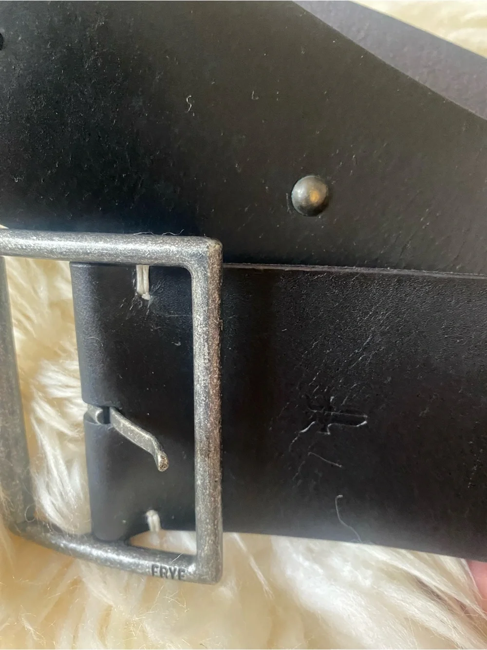 Frye black leather